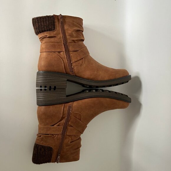 NWT Katie Slouchy Ankle Boot Suede Brown Women's Size 7.5 - Picture 6 of 9